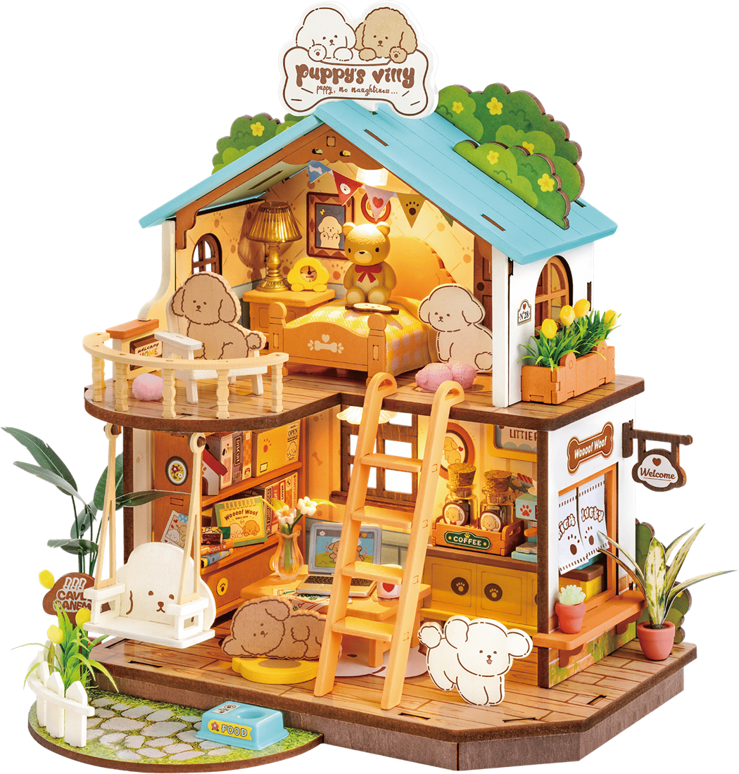 Rolife Puppy's Cozy Villa