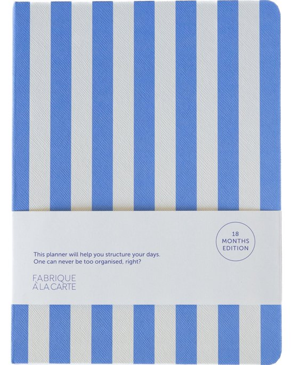 18-maanden agenda 2026-2027 Fabrique Stripes Blue