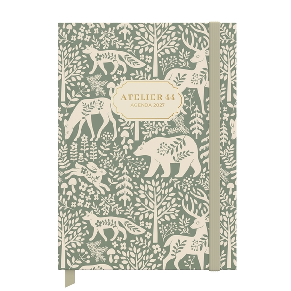 7/2 Agenda 2027 Atelier 44 A5+ Animals green