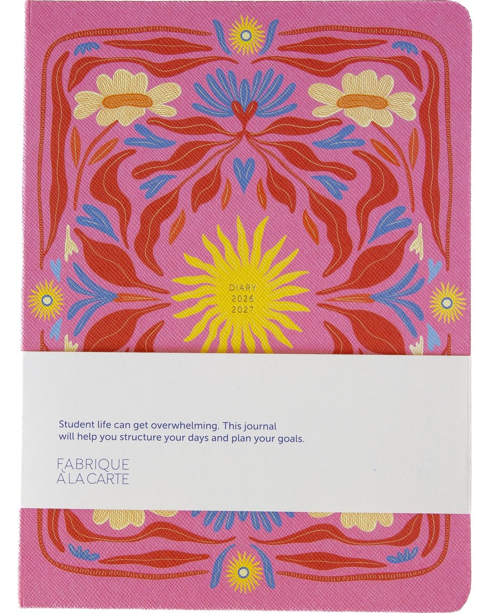 18-maanden agenda 2026-2027 Fabrique Sun Pink