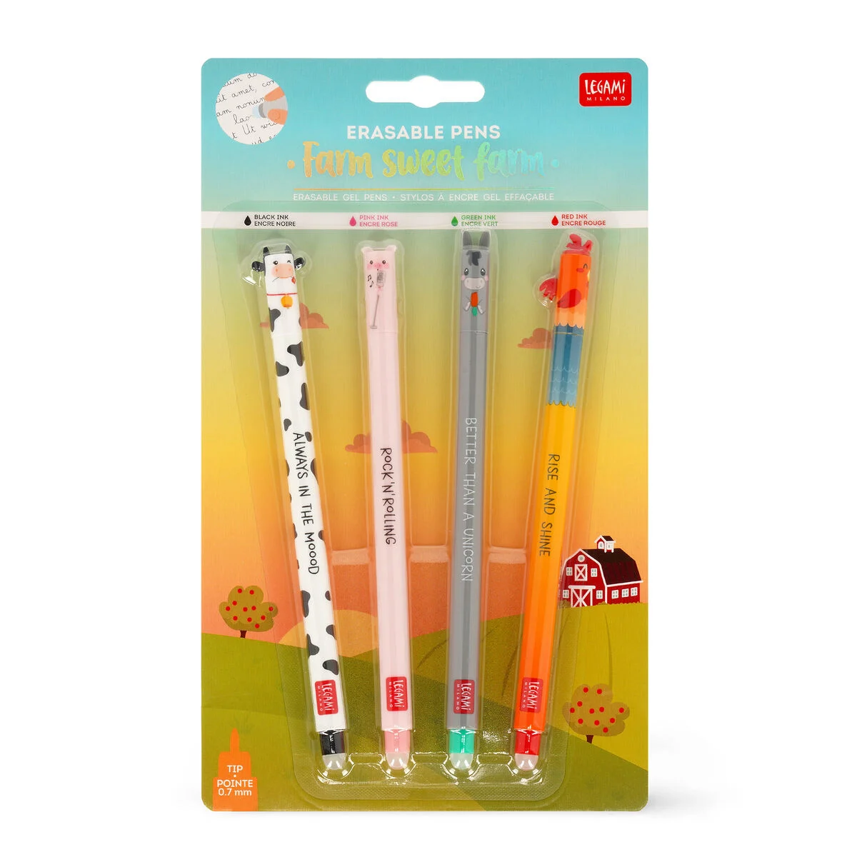 LEGAMI erasable pens Farm Sweet Farm