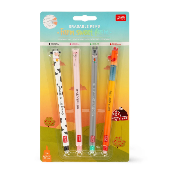LEGAMI erasable pens Farm Sweet Farm
