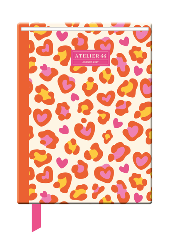 Schoolagenda 2026-2027 Studie klein Leopard Glam