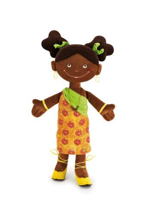Trudi stoffen pop 30cm Jamila uit Afrika