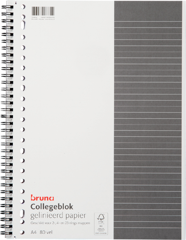 Collegeblok A4 lijn 23-rings