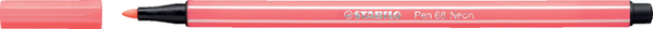Viltstift STABILO 68/040 neon rood