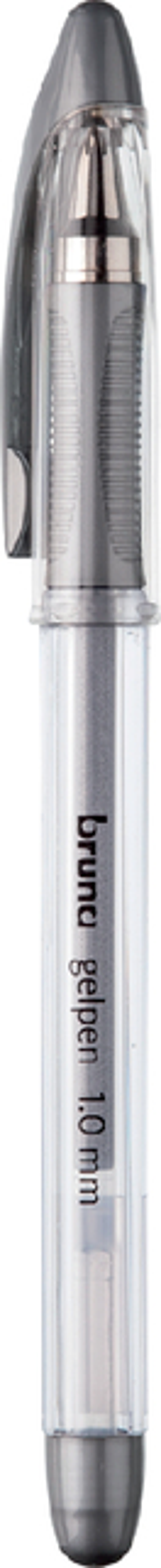 Gelpen Bruna metallic zilver