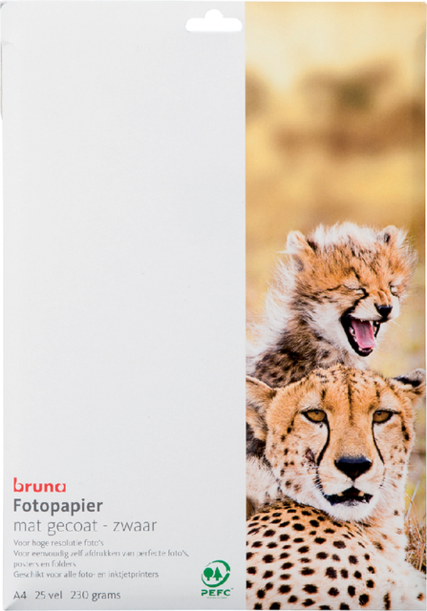 Inkjetpapier fotopapier Bruna A4 230gr mat glans 25vel