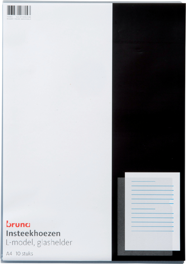 Insteekmap L-model A4 glashelder 10 stuks