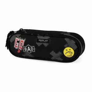 Etui Replay oval Zwart