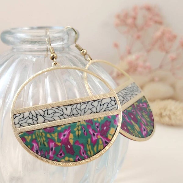 Boucles d'oreilles • Bi-motif •