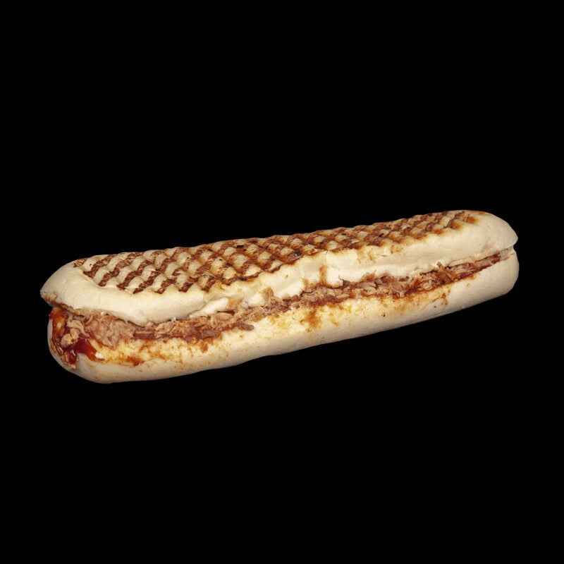 Panini pulled chicken met bbq saus (Halal)