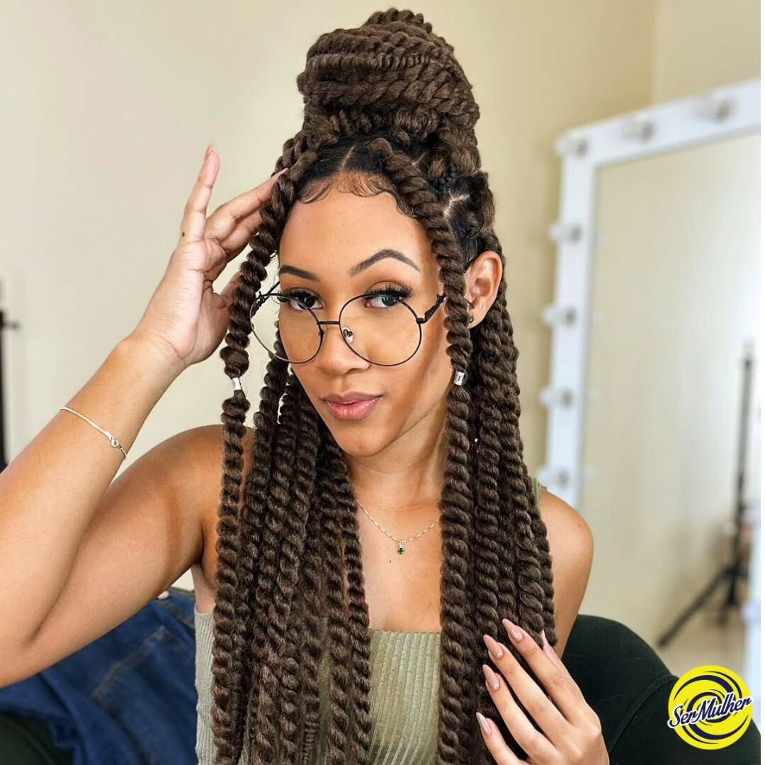 CABELO CROCHET BRAID SENEGALES TWIST 381 GRAMAS