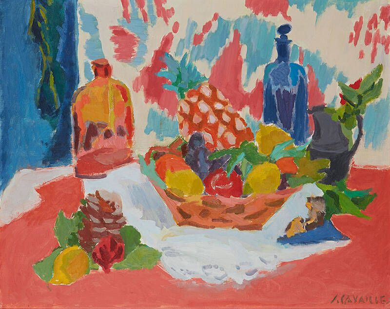 Jules Cavaillès Composition à l’ananas painting