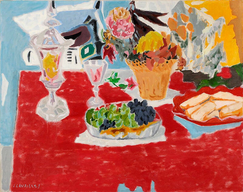 Jules Cavaillès La coupe de raisins painting