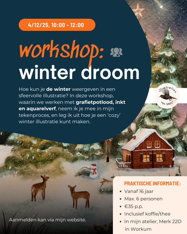 Workshop Winter Droom, 4/12/2025 10:00-12:00
