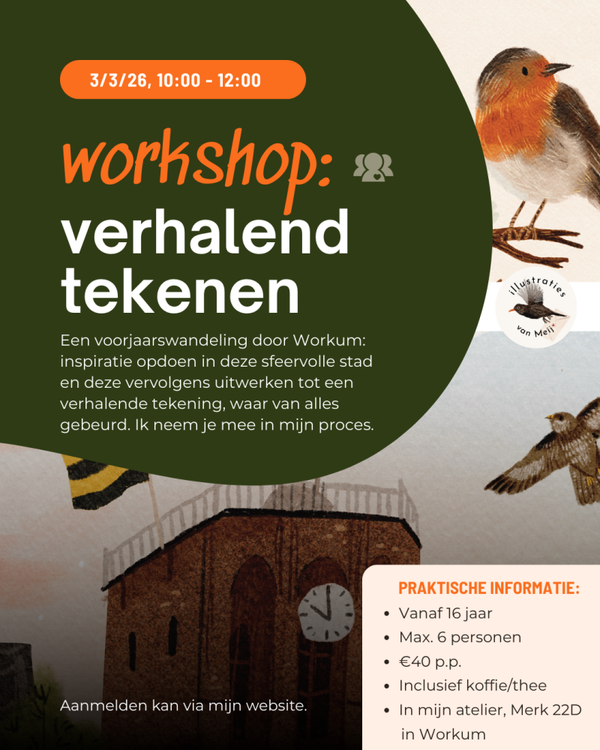 Workshop 'Verhalend tekenen', 3/3/2026 10:00-12:00
