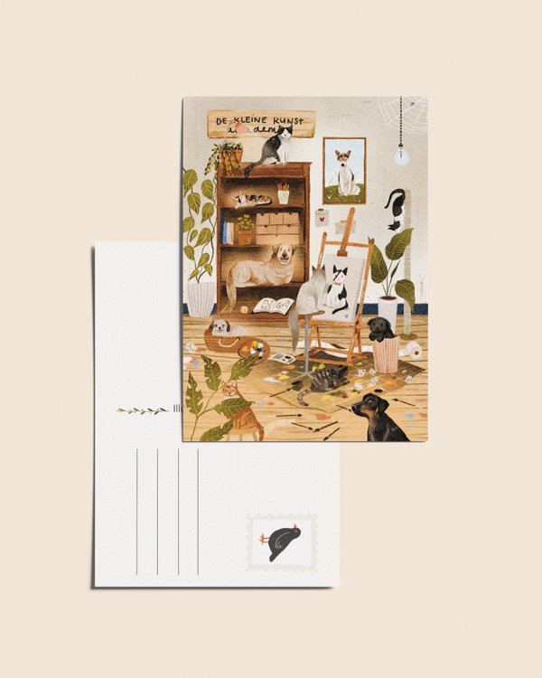 Ansichtkaart 'De Kleine Kunstacademie', A6 - WHOLESALE