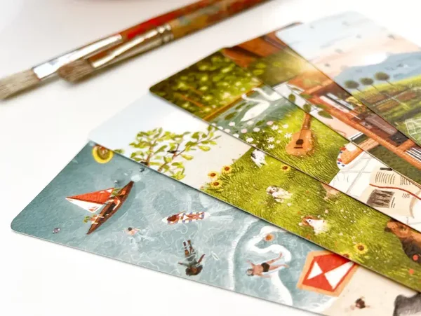 Set van 5 boekenleggers (4+1 gratis)