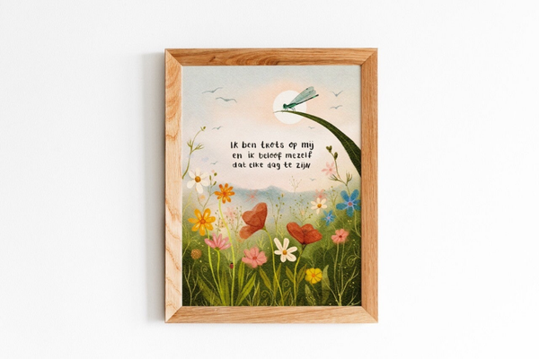 Print 'Ik ben trots op mij', A4 formaat (pre-order, leverbaar vanaf 24/22/25)