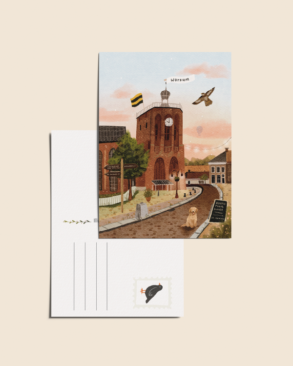 Ansichtkaart 'Workum', A6 - WHOLESALE