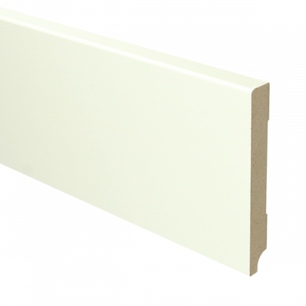MDF Moderne plint 90x15 wit voorgelakt RAL 9010