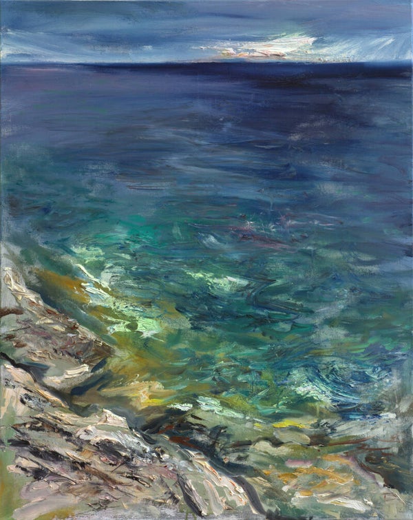 "Rügenküste" 2014, 100 x 80 cm, Öl auf Leinwand