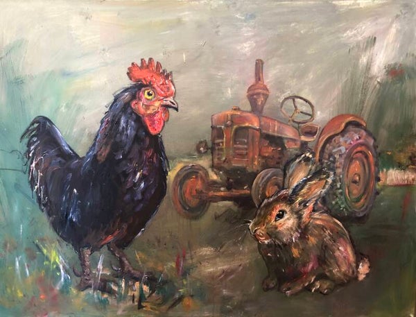 "Herbst in Kreuma" 2026, 90 x 120 cm, Öl auf Leinwand