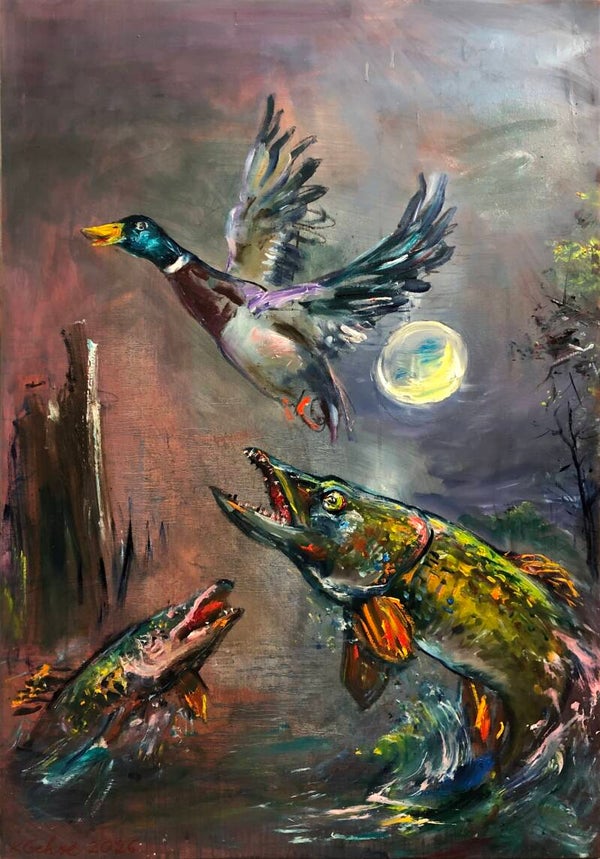 „Am Blauen Auge“ 2026, 100 x 70 cm, Öl auf Leinwand