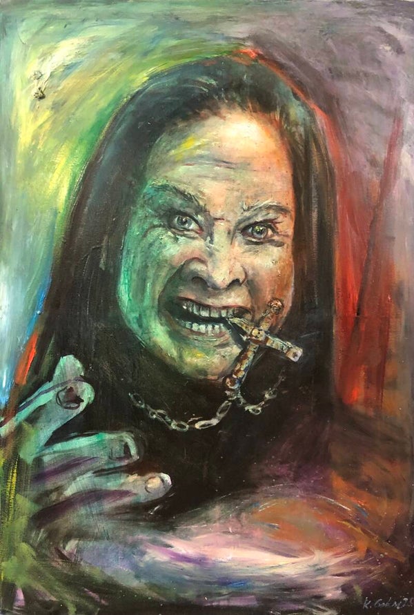 „Ozzy“ 2026, 100 x 70 cm, Öl auf Leinwand