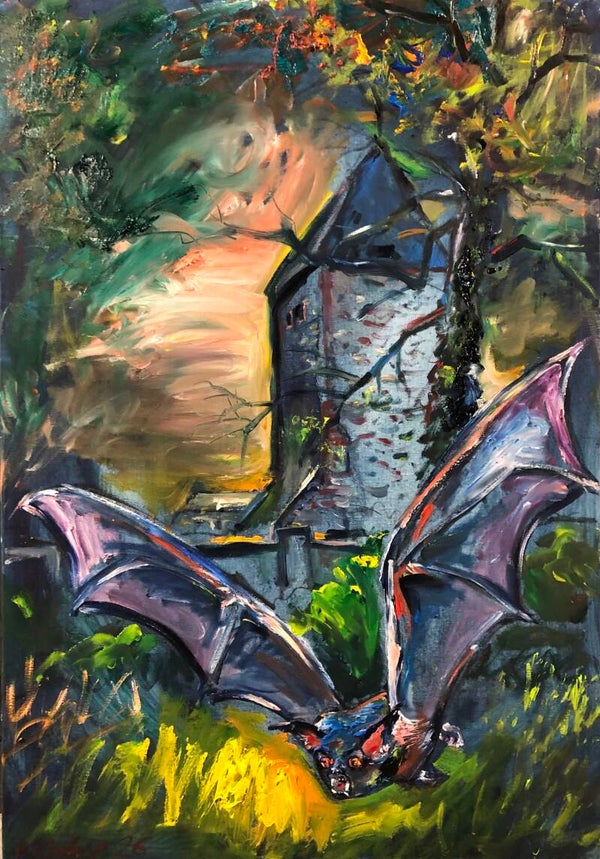 „Abenddämmerung“ 2026, 100 x 70 cm, Öl auf Leinwand