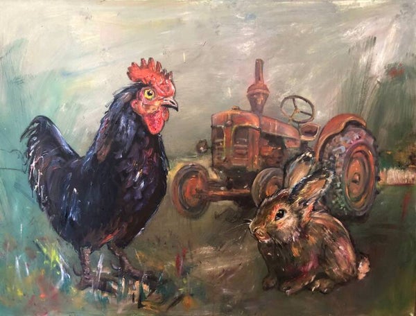"Herbst in Kreuma" 2026, 90 x 120 cm, Öl auf Leinwand