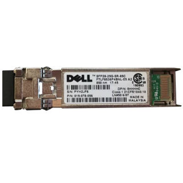 Dell Original 25GbE 25GBase-SR SFP28 Transceiver HHHHC SFP28-25G-SR-85C