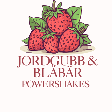 Jordgubb och blåbär powershakes