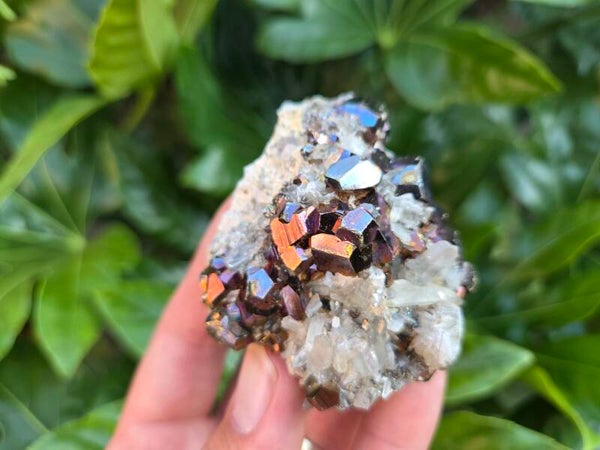 Regenboog Pyriet met Kwarts