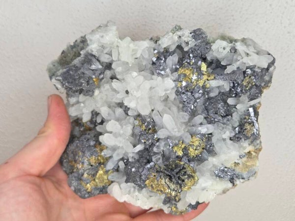 Kwarts, Galeniet en Pyriet