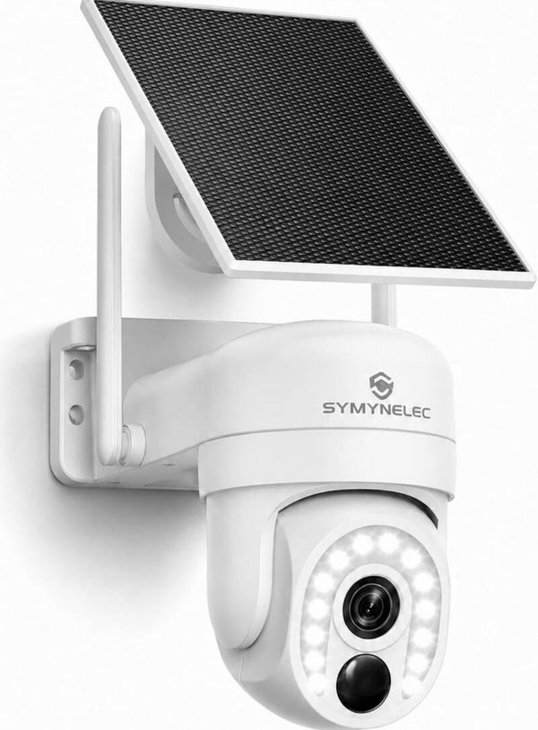2K Pan-Tilt Camera / WiFi / Solar Powered