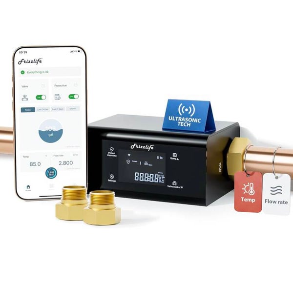 🏠 Smart Water Monitor & Shut Off Valve / WiFi / Power Required