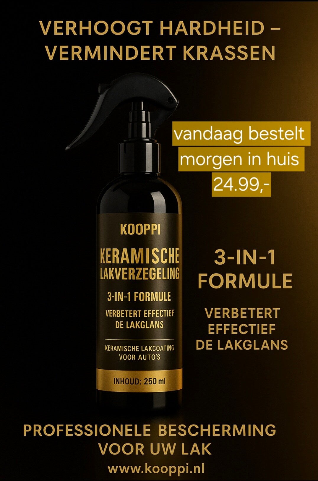 Kooppi Auto Carrosserie Glans: Snelle Nano Wax Coating voor Verbeterde Lakbescherming & Waterafstotend