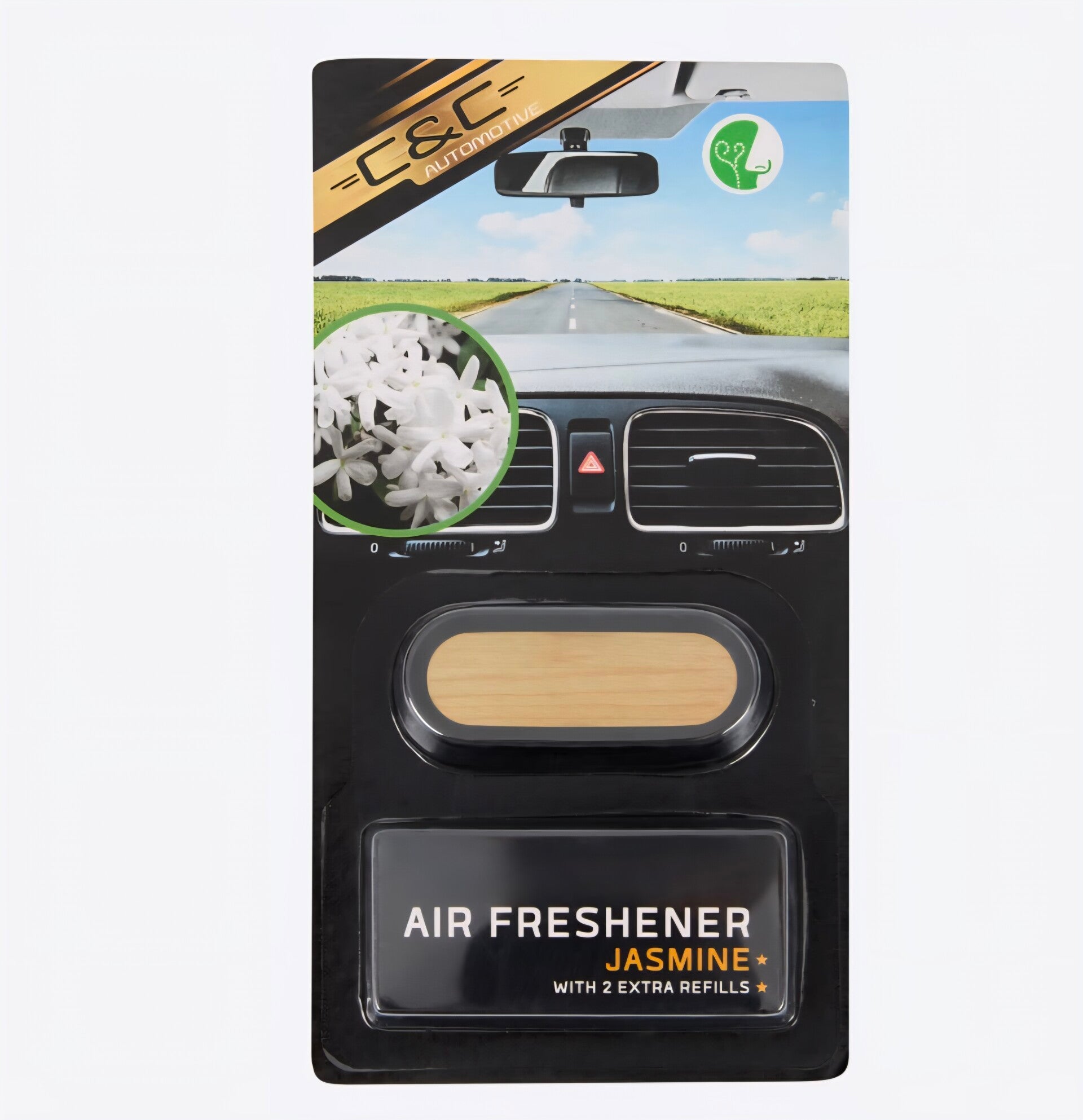 C&C autoluchtverfrisser 2-delig | jasmine