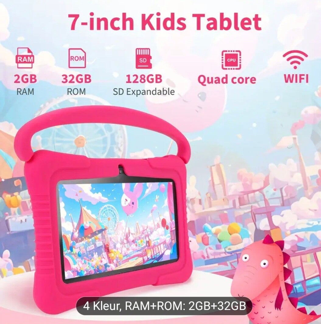 Veidoo Kinder Tablet, 7 Inch Android Tablet PC, 2GB RAM 32GB ROM