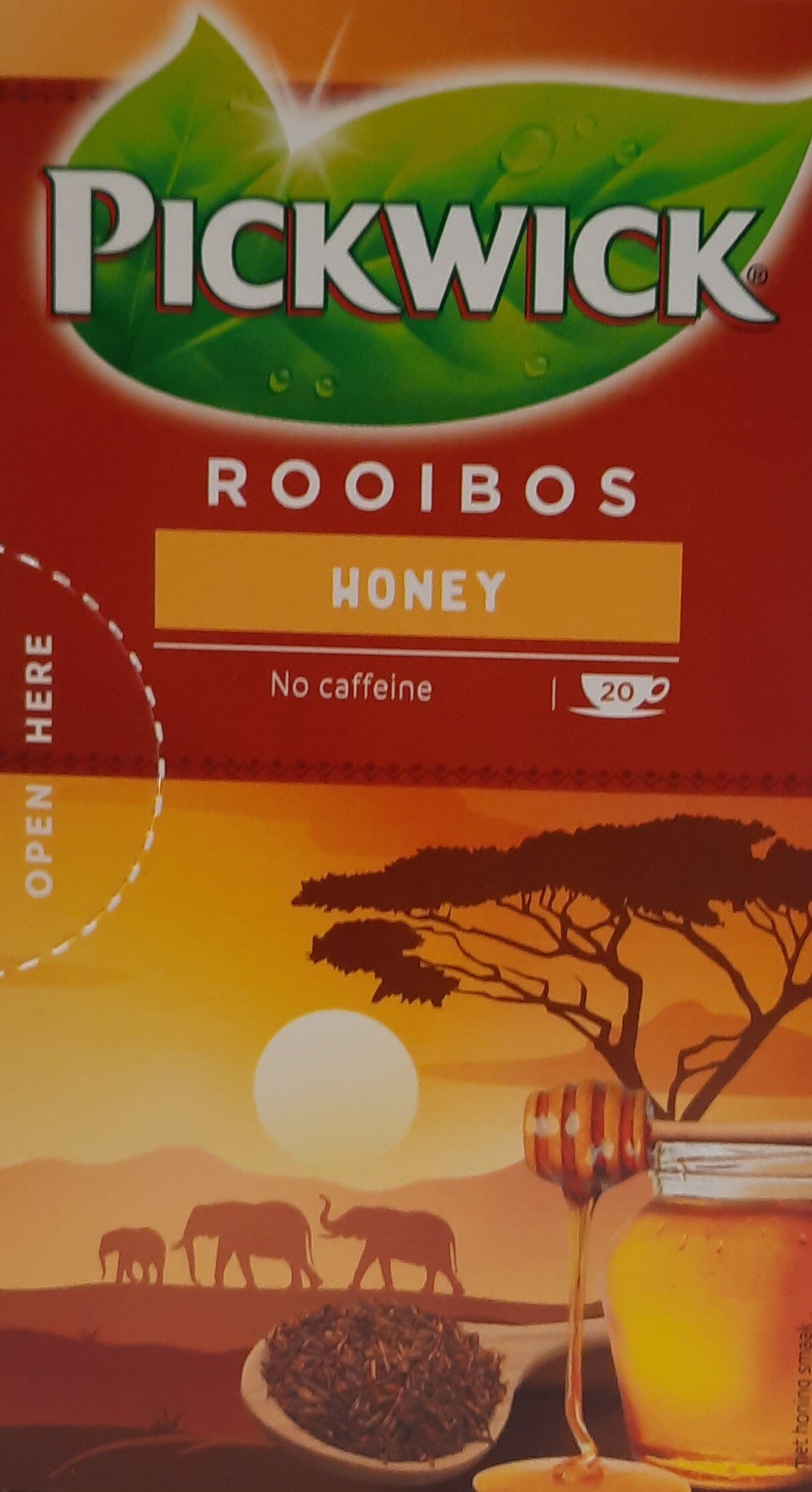 Pickwick Rooibos Honing 20 zakjes