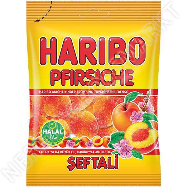 Haribo Perziken  Halal 100g