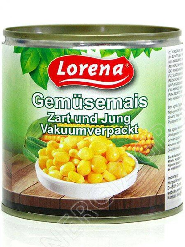 Lorena Maïs Groente Maïs Blik 340g