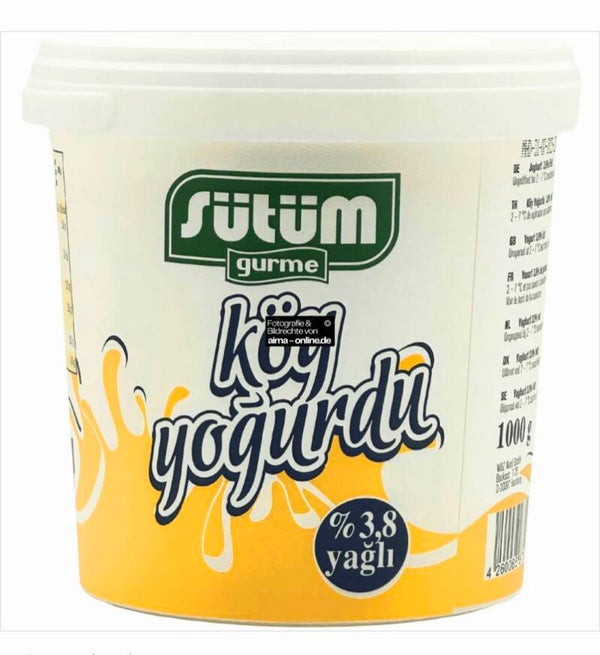 Sutum Zure Turkse Yoghurt 3,8%  1kg