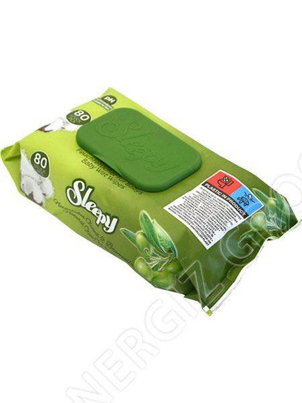 Sleepy Natte Babydoekjes Olijfolie & Katoen  80st
