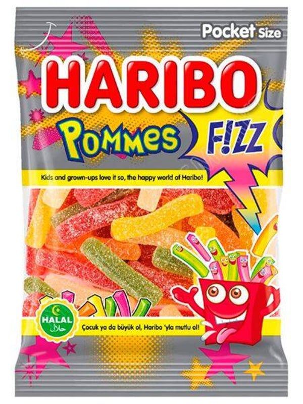 Haribo Friet Zuur Halal 100g