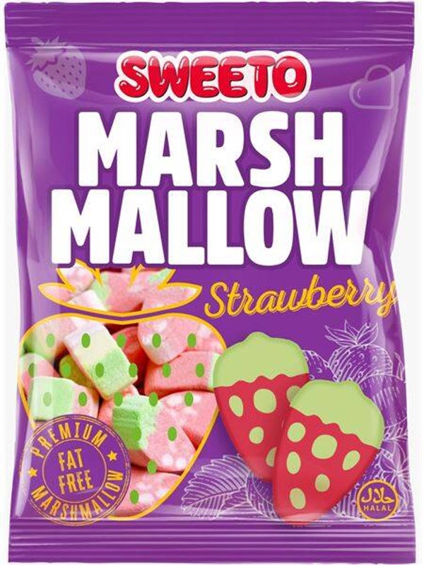 Sweeto Marshmallow Aardbei Halal 140g