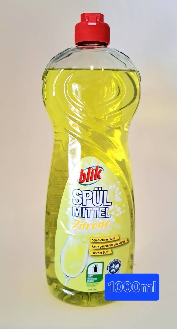 Blik Afwasmiddel Citroen 1000ml