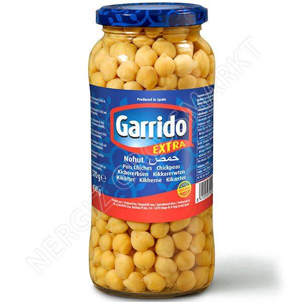 Garrido Kikkererwten Gekookte  Pot 580ml